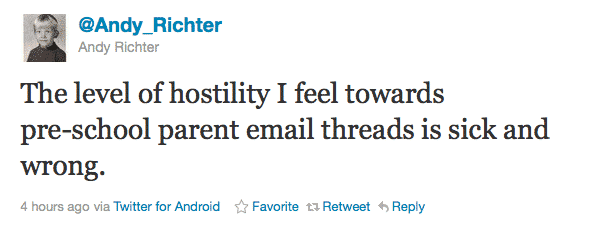 Andy Richter’s Tweet Controls The Preschool Universe