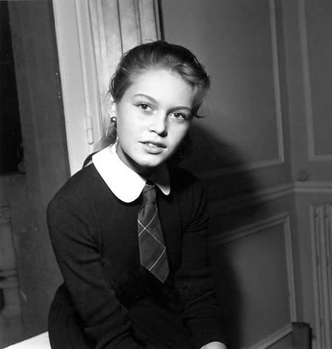 Young Brigitte Bardot, 18 years old