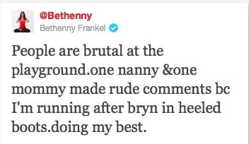 Bethenny Frankel Wears Heels, Moms Totally Judge Her