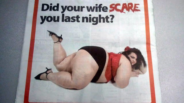 Infidelity Service Runs Tasteless Post-Halloween Advertisement Shaming Fat Wives