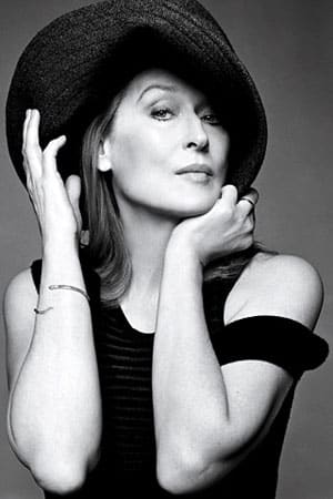 Meryl Streep, black and white