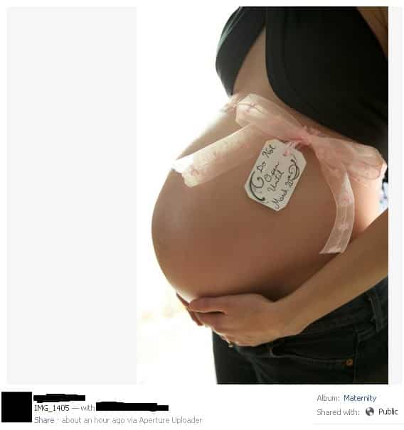 STFU Parents: So About Those Maternity Pictures On Facebook