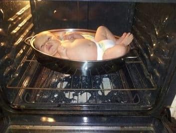 Why Would These Grandparents Put A Baby In The Oven?
