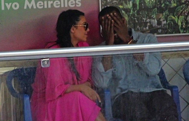 Peek-A-Boo Kanye! Your Baby Mama Is Wearing Ugly Shoes In Brazil!