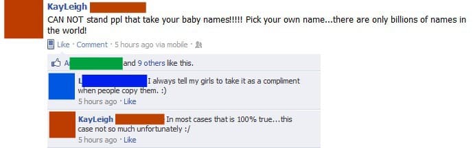 STFU Parents: Parents Who Freak Out About Baby Names On Facebook