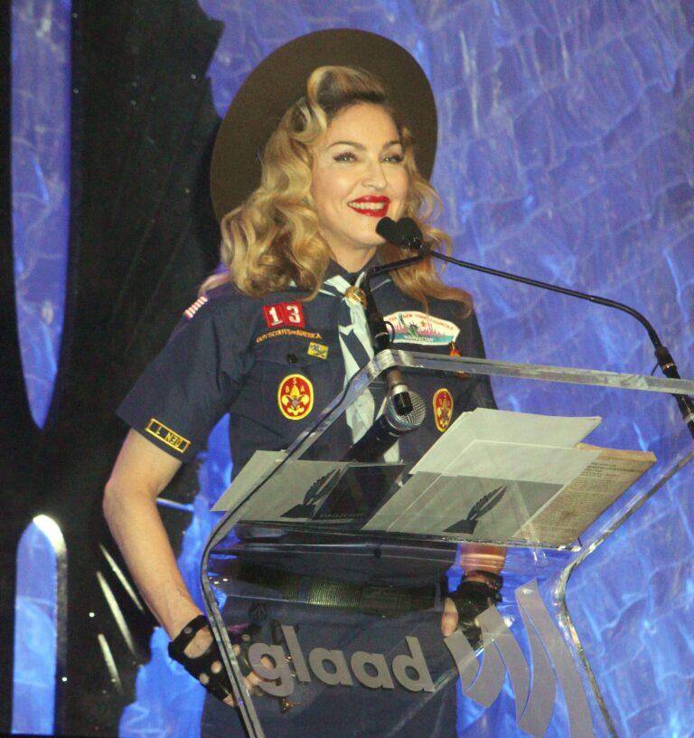 Madonna Shows Up To GLAAD Awards In Boy Scouts Uniform, Says Little To Support Gay Scouts