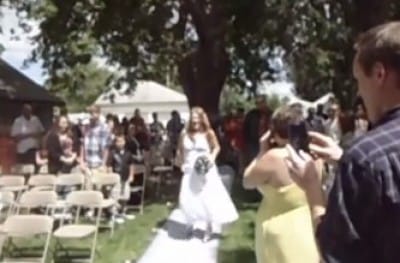 Hilarious Bride Walks Down The Aisle To Buckcherry Song, Gets Slut Shamed