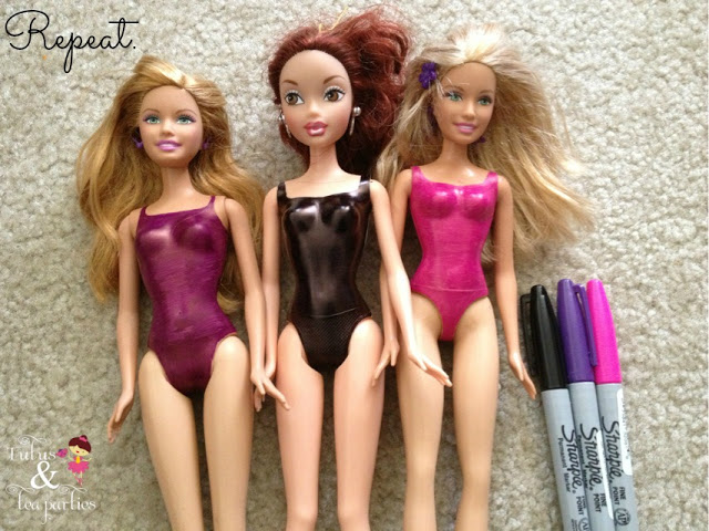 DIY barbie bathing suits