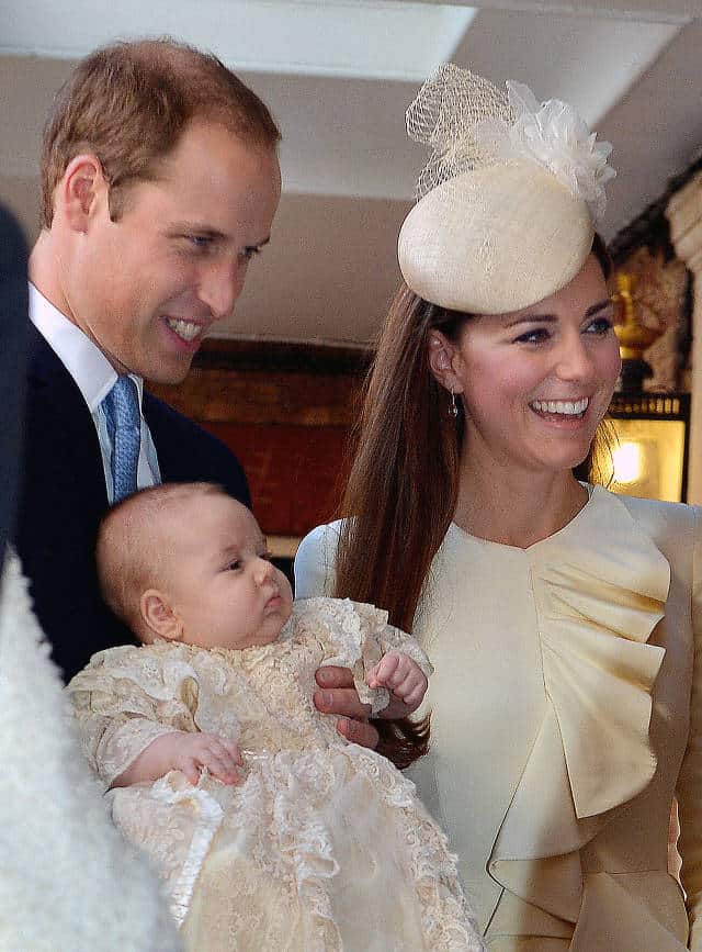 Kate Middleton And Prince George Wore Adorable Matching Outfits To His Christening