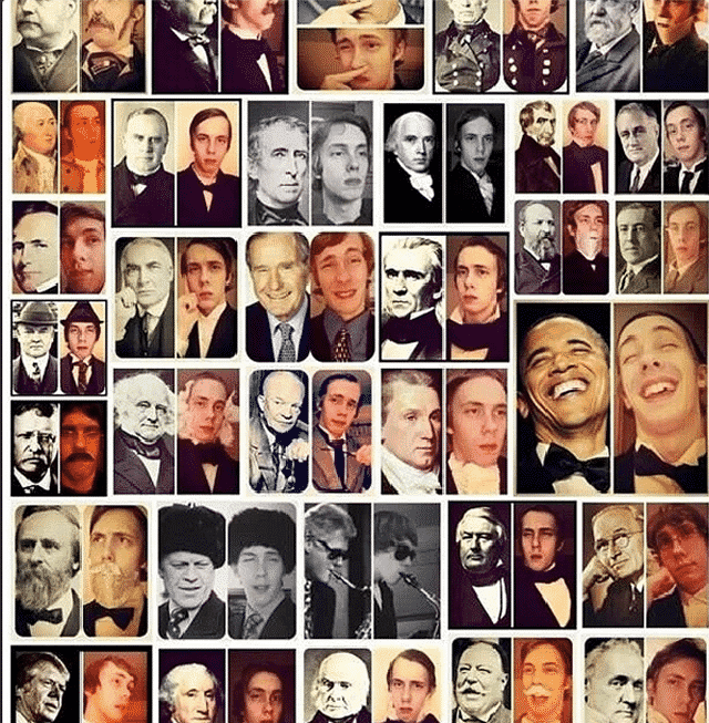 Meet The Incredible Weirdo Who’s Posting Selfies Dressed Up Like American Presidents