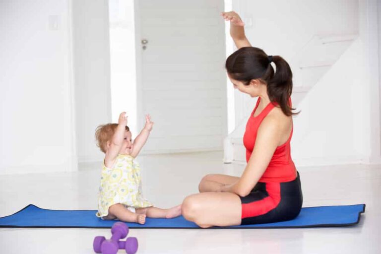 Evening Feedings: Exercising With Baby