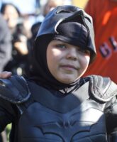Batkid throws out first pitch for giants 