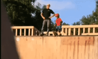 Skater Dad Kicks Son Down A Skateboard Ramp Because ‘He Needs To Learn’