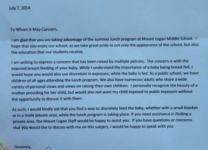 Another Breastfeeding Mother Shamed As Principal Writes A Letter Asking Her To ‘Use Discretion’