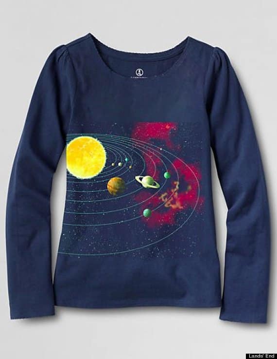 Mom’s Awesome Viral Letter Forces Lands’ End To Make Some Science Tees For Girls