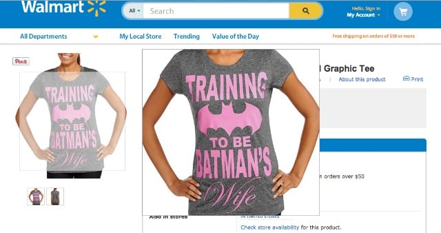 This ”˜Batman’s Wife’ Tee For Teenage Girls Wins Most Clueless Shirt Of The Year Award