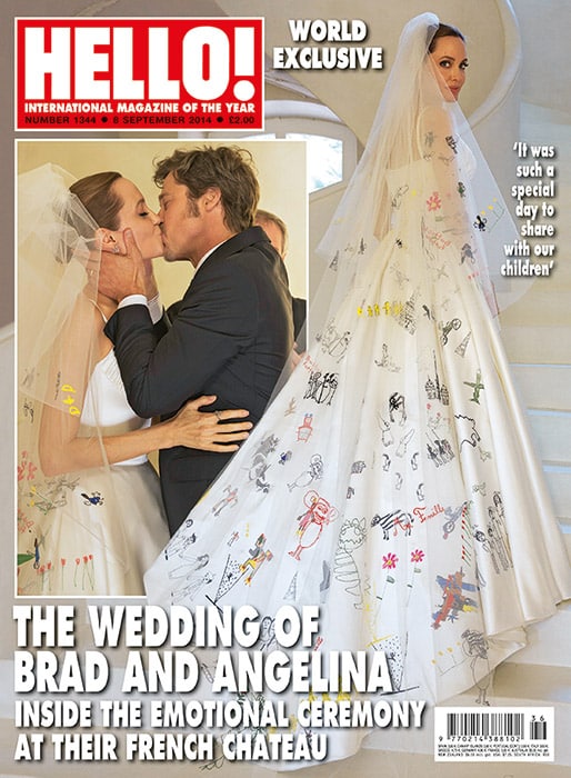 Angelina Let Her Kids Decorate Her Wedding Veil And It’s Adorable