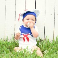 stay puft marshmallow costume baby
