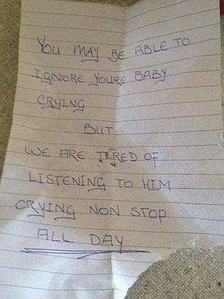 Note From Neighbors Is More Annoying Than The Crying Baby They’re Complaining About