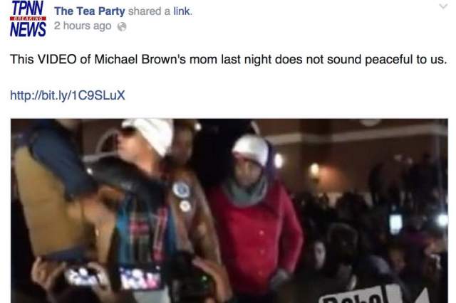 Tea Party Group Mocks Michael Brown’s Mom’s Grief Because They Are Horrible Trolls