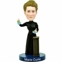 marie curie bobblehead doll