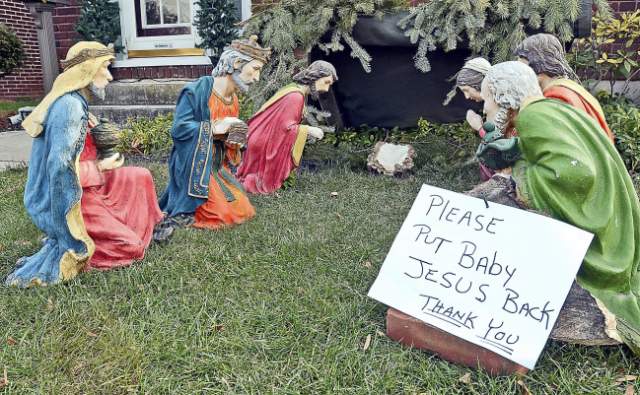 War On Christmas Week: 2014’s Weirdest Stolen Baby Jesus Stories