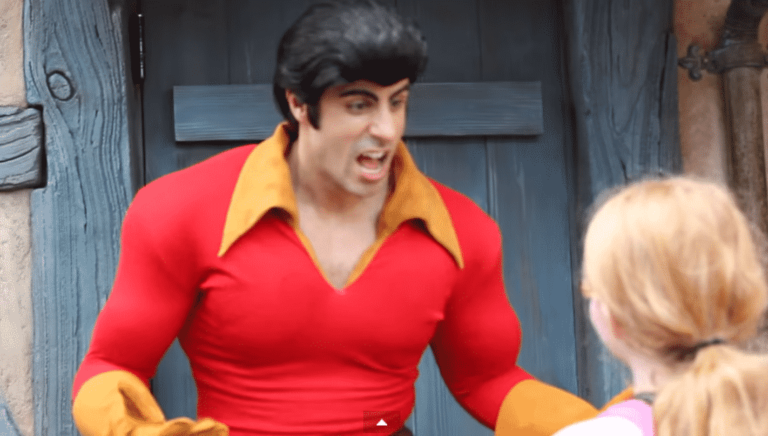 Seeing Disney’s Gaston Arm-Wrestling This Little Girl Will Make You Convert Your IRA Into Disney Dollars
