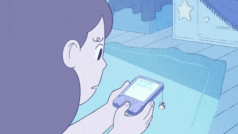 bee and puppycat texting