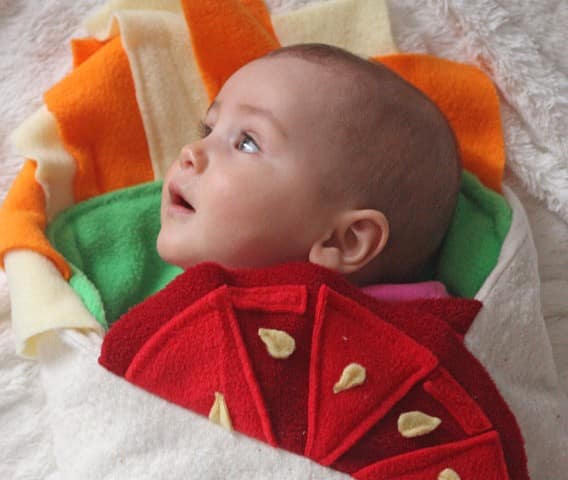 We Predict This Burrito Baby Blanket Will Be The New Go-To Shower Gift