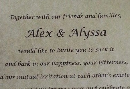 Bride’s Viral Wedding Invite Is A Win For Anyone Who’s Dealt With Abusive Family