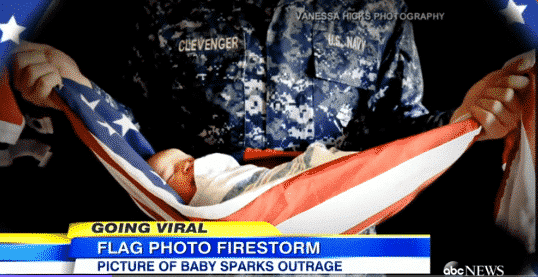 Photographer Wraps Baby In American Flag And The Internet Loses Its Mind
