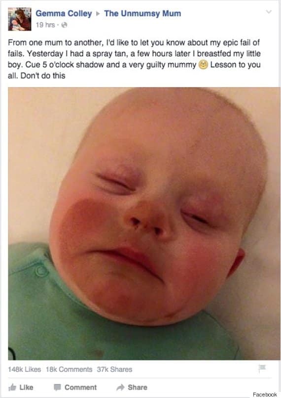Grab Your Pitchforks, Sanctimommies! Because A Breastfeeding Mother Dared To Get A Spray Tan