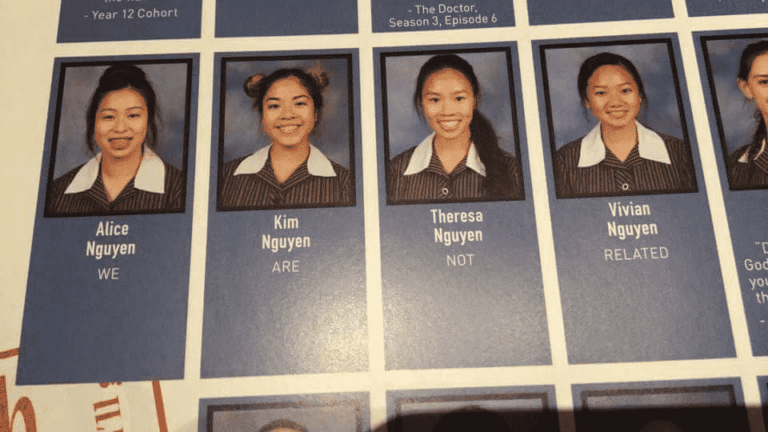 Four Girls Named Nguyen Put an End to an Annoying Question with the Best Yearbook Quote Ever