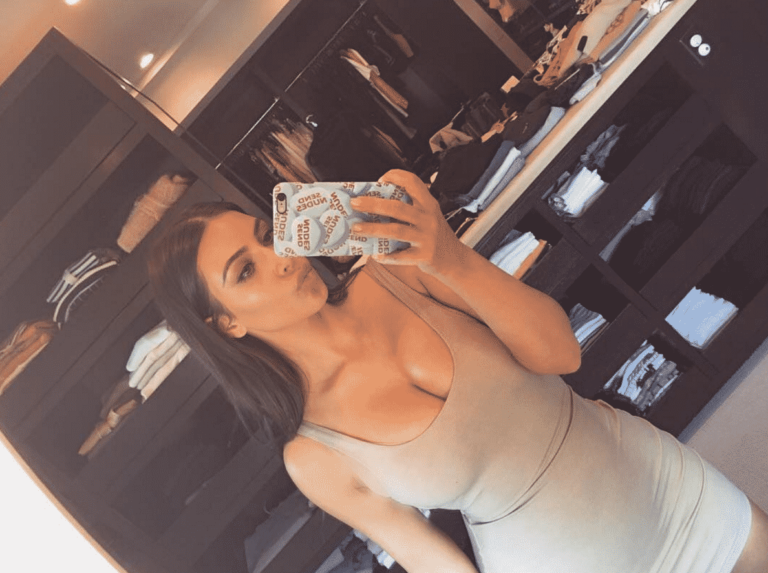 Kim Kardashian Posted a New Photo of Saint West, and He Looks Like Her Twin