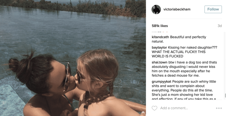 Victoria Beckham Kissed Her Daughter on the Mouth, and People Are Freaking Out About It