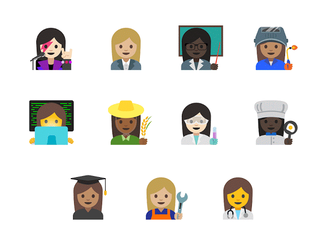 Finally Female Emojis Can Have Real Jobs, Like Scientist and David Bowie