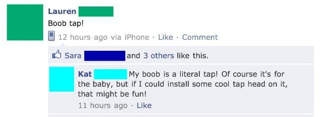 1B. my boob is a tap
