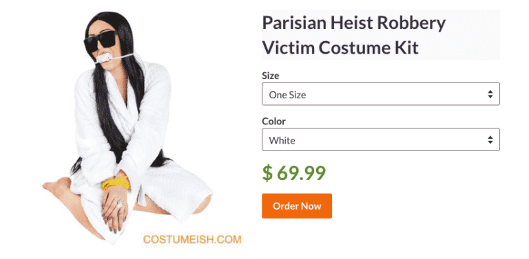 ‘Robbery Victim Kim Kardashian’ Just Topped the List of Tacky 2016 Halloween Costumes