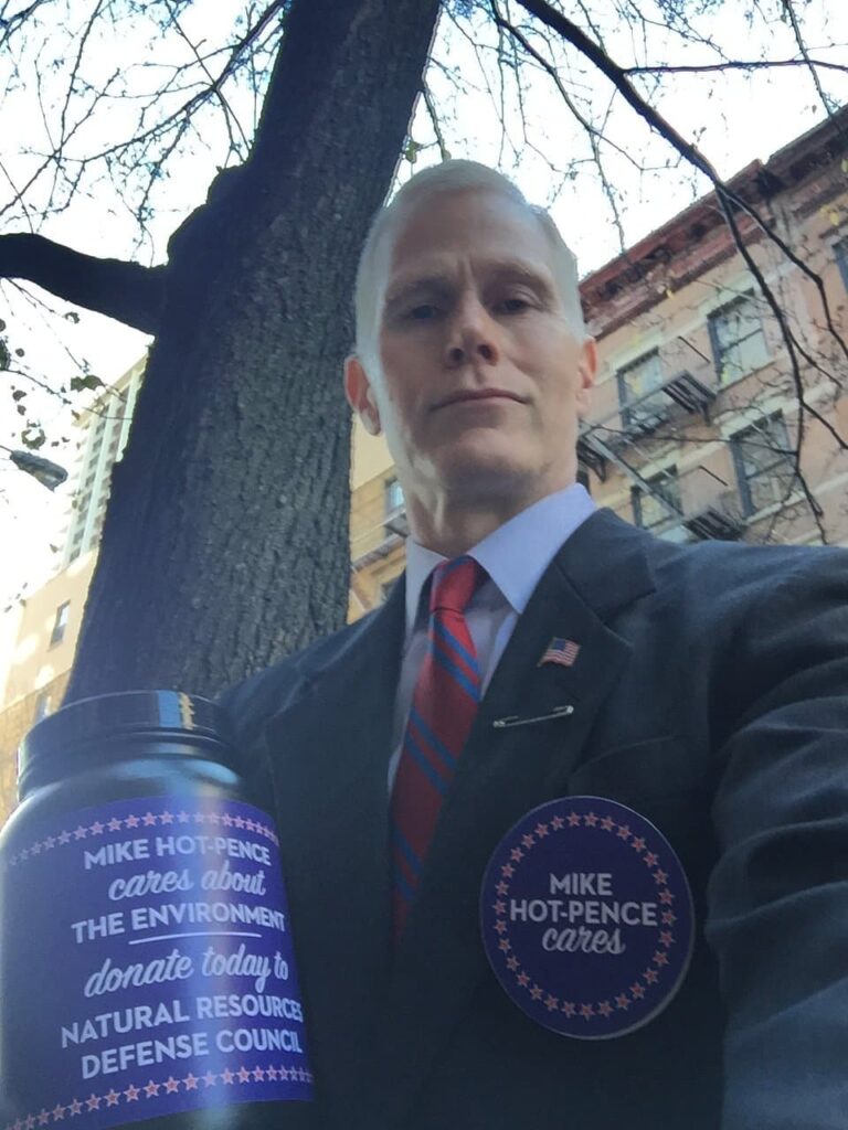 Mike Hot-Pence, the Pantsless Activist Who Looks Just Like Mike Pence, is the Hero America Needs Right Now