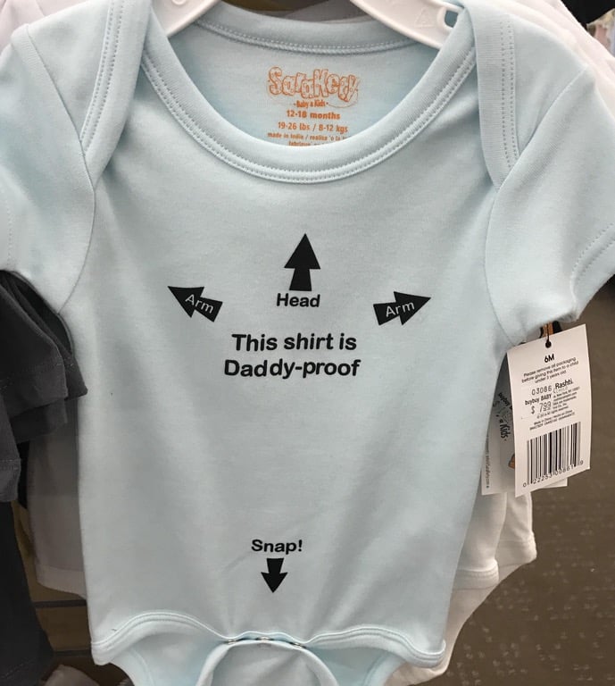 The Dads of Reddit Are Pissed About This Stupid Onesie Design