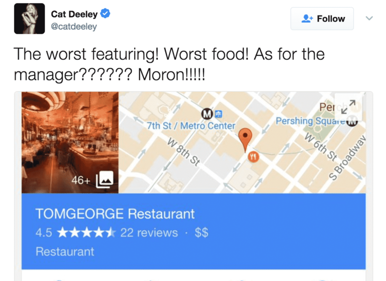 Cat Deeley Blasts a Restaurant on Twitter Asking, “So You Think You Can… Eat This?”