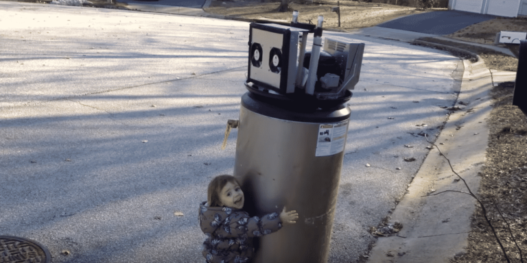 A 2-Year-Old Mistook a Water Heater for a Robot and It’s so Pure It Hurts