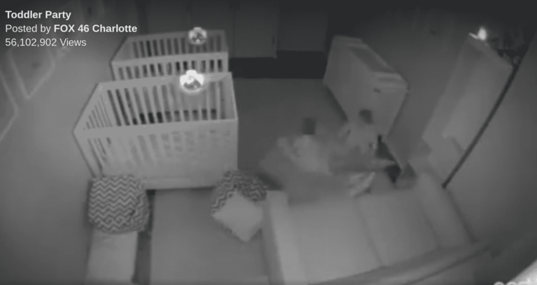 Twin Toddlers Caught on Camera Skipping Sleep to Party Hard
