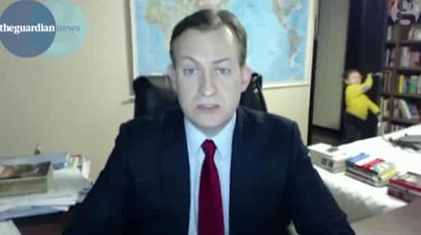 Political Expert Videobombed by His Own Children During Important BBC Interview