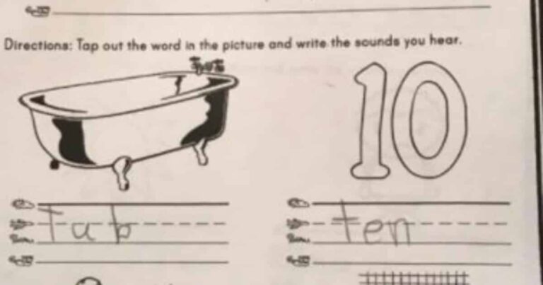Homework for Kindergarteners Is Stupid and This School Question Proves It