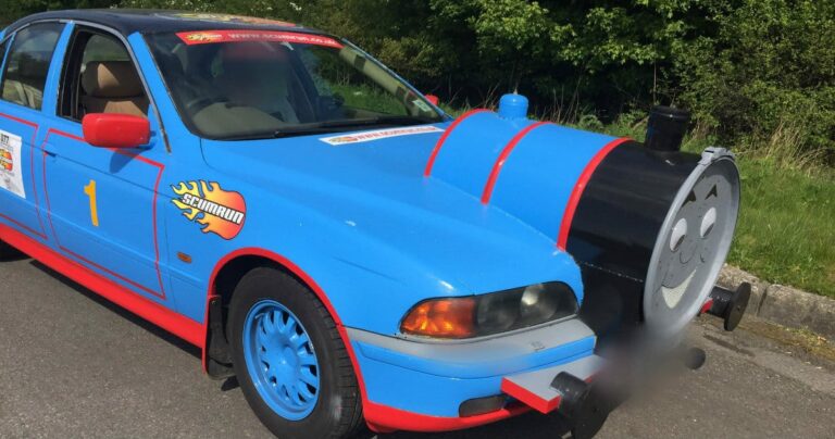 BMW Owner Turns Car Into Thomas the Tank Engine, Police Not Amused