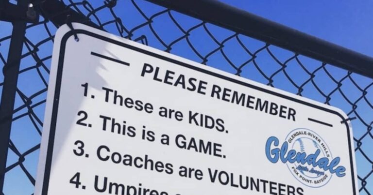 This Sign Needs to Be at Every Children’s Sports Event