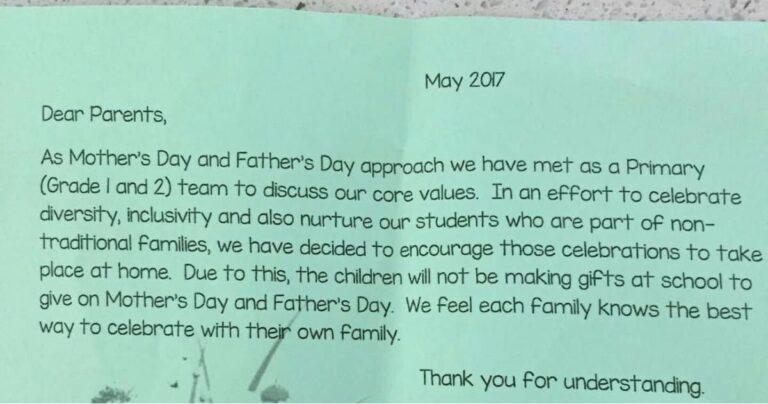 School Cancels Mother’s Day so Kids Without Moms Won’t Be Left Out, and Some Parents Are Pissed