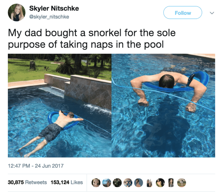 This Guy Found a Way to Nap in the Pool and it’s Peak Dad