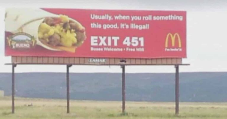 McDonald’s Hilarious Burrito Billboard Shut Down by Boring Corporate Overlords